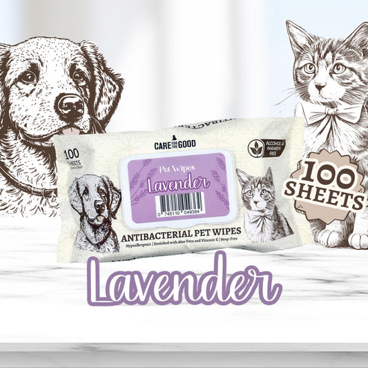 3 FOR $11.90: Care For The Good Antibacterial Pet Wipes 100pc Suitable for Cats, Dogs & Small Animal