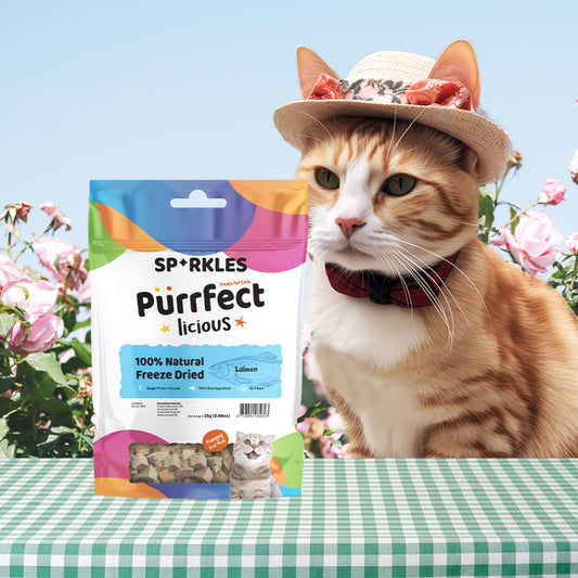 Sparkles Purrfectlicious Cat Treats Crunchy & Creamy, Meaty Bites, Freeze Dried (12 flavours)