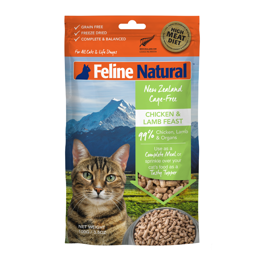 Feline Natural Freeze Dried Chicken & Lamb Cat Food