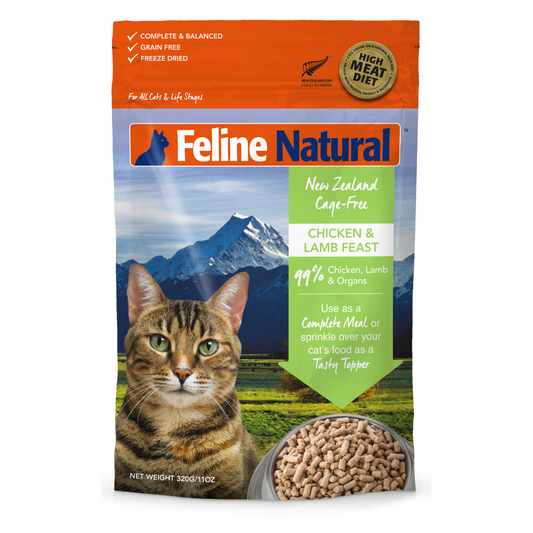 Feline Natural Freeze Dried Chicken & Lamb Cat Food