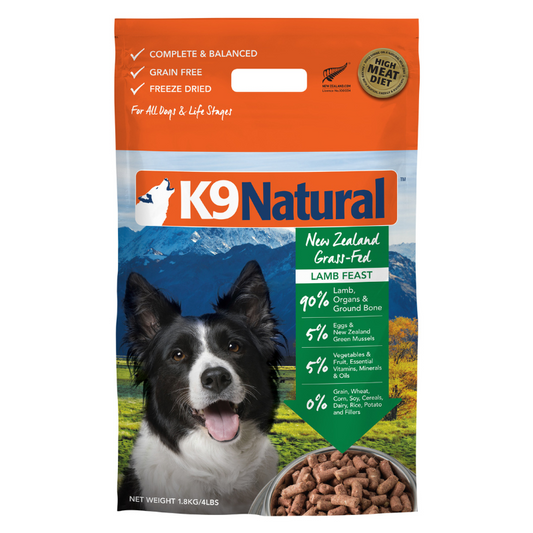 K9 Natural Freeze Dried Lamb Dog Food