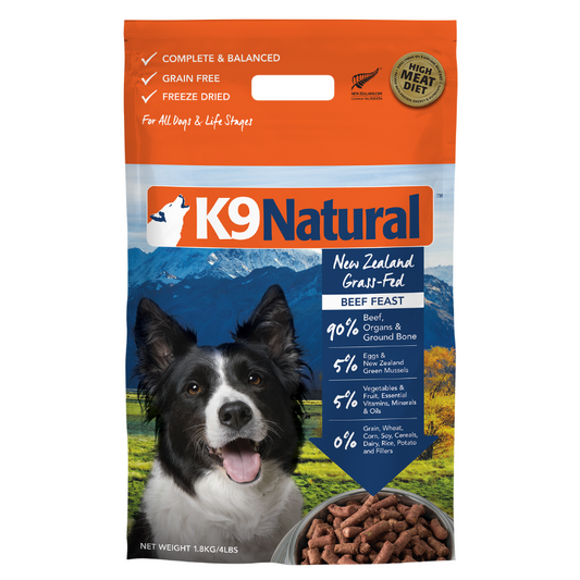 K9 Natural Freeze Dried Beef Dog Food