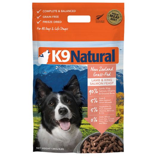 K9 Natural Freeze Dried Lamb and Salmon Dog Food