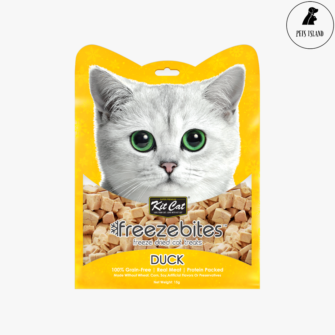 Kit Cat Freeze Bites Duck Grain Free Cat Treats 15g