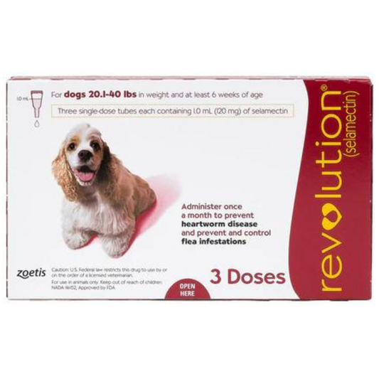 Revolution For Dogs 20.1-40lb 3 Doses