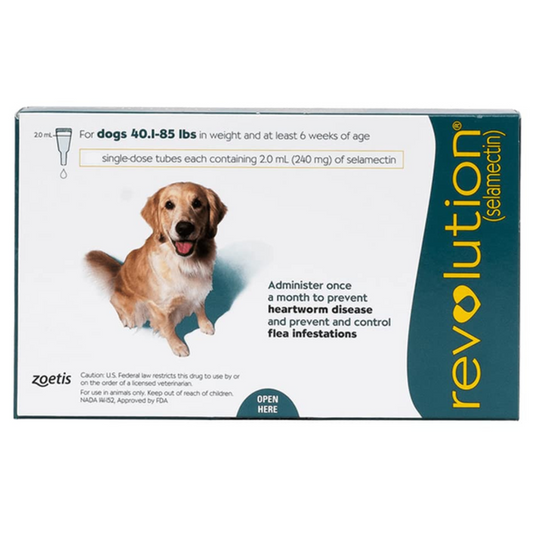 Revolution For Dogs 40.1-85lb 3 Doses