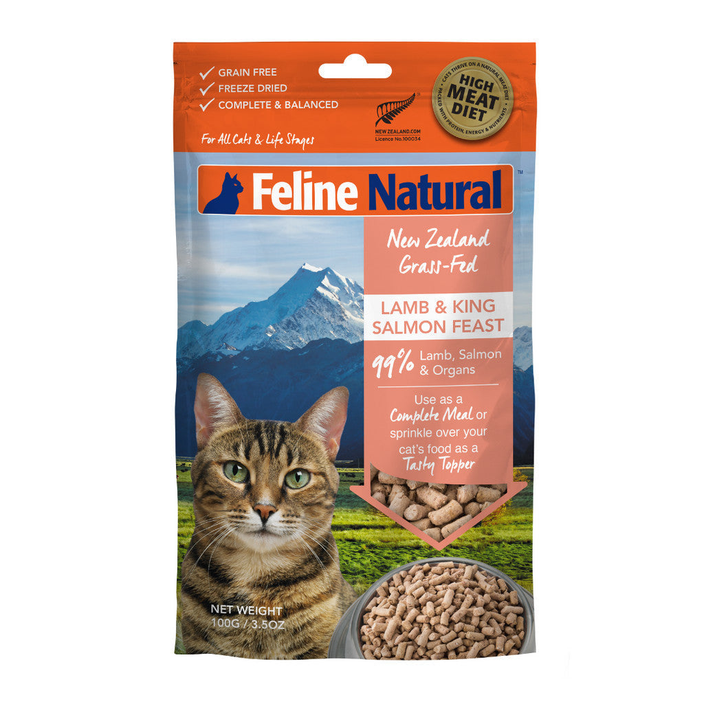 Feline Natural Freeze Dried Lamb & Salmon Cat Food