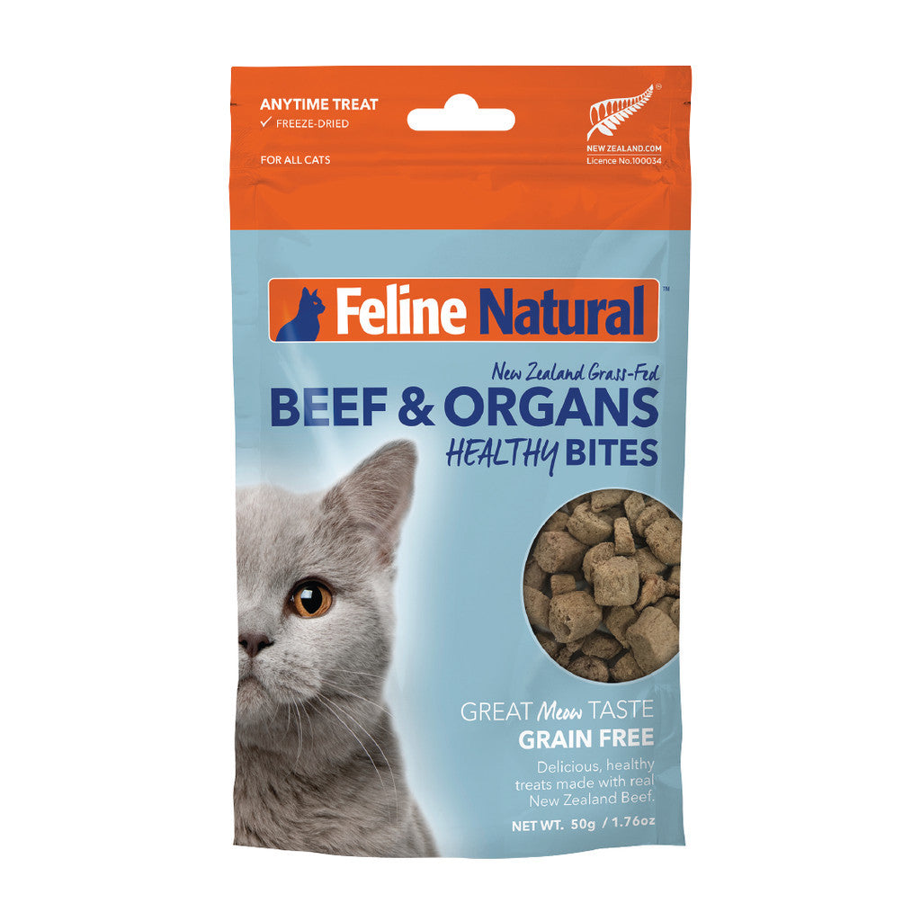 Feline Natural Healthy Bites Cat Treats 50g