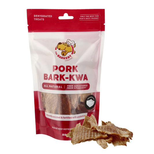 The Barkery Pork Bark Kwa Dehydrated Dog Treats