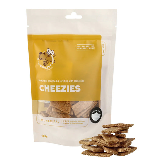 The Barkery Cheezies Biscuits Dog Treats 100g