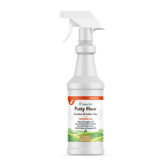 NaturVet Potty Here Training Aid Spray for Puppies & Dogs 8oz