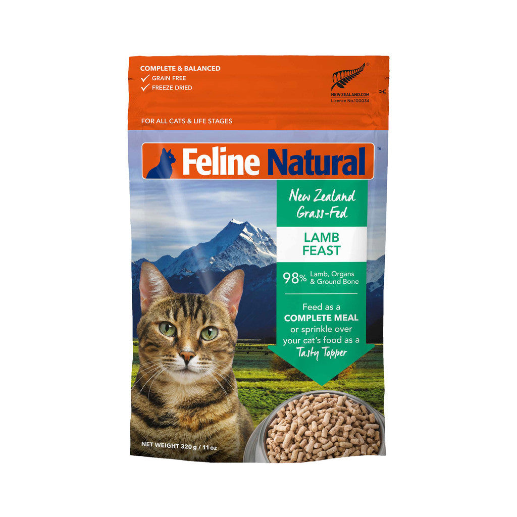 Feline Natural Freeze Dried Lamb Cat Food 320g (EXP 11/24)