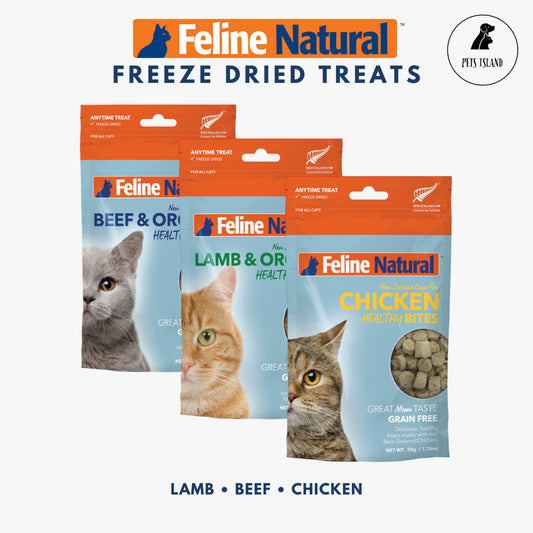 Feline Natural Healthy Bites Cat Treats 50g