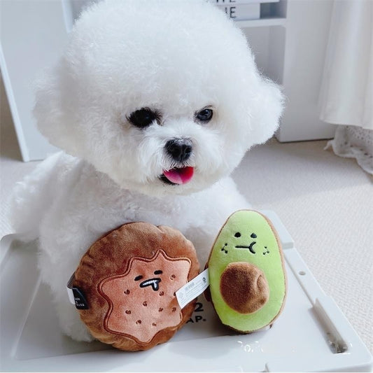 Aduck Japan Dorayaki Squeaker Plush Toy for Dogs