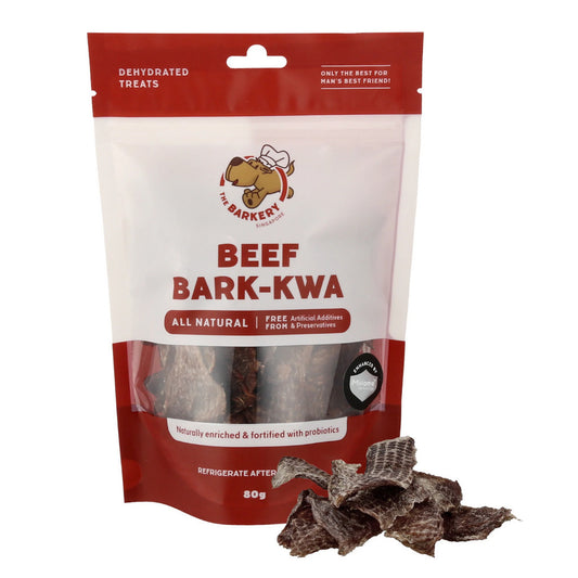 The Barkery Beef Bark Kwa Dehydrated Dog Treats