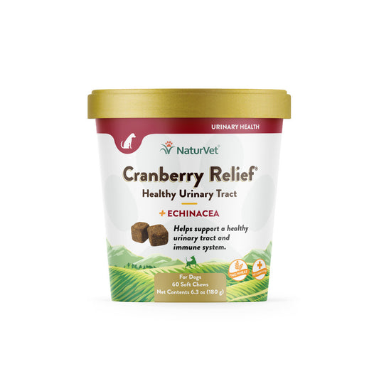 NaturVet Cranberry Relief Plus Echinacea Soft Chew Cup 60ct