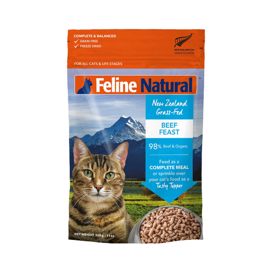 Feline Natural Freeze Dried Beef Cat Food 320g