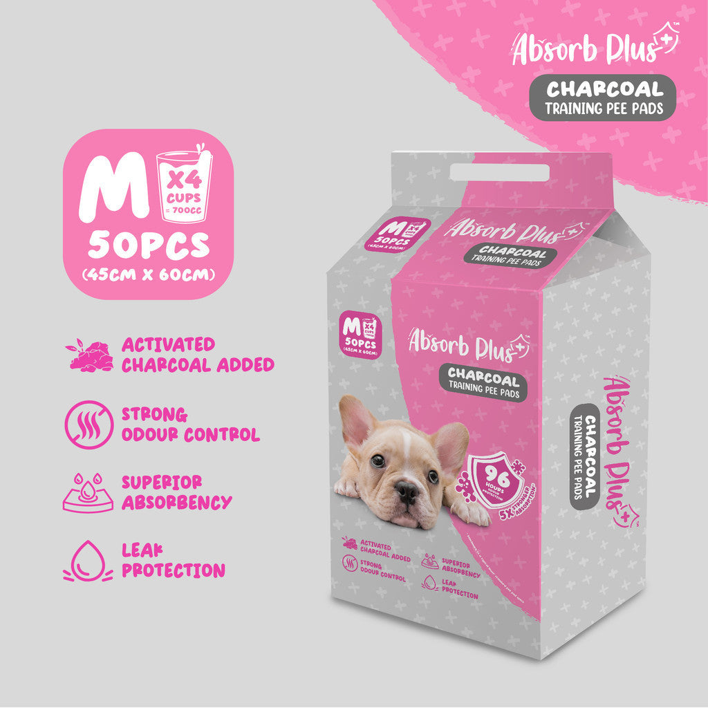 Absorb Plus Antibacterial Pet Sheets (S,M,L size) -M (50pcs)