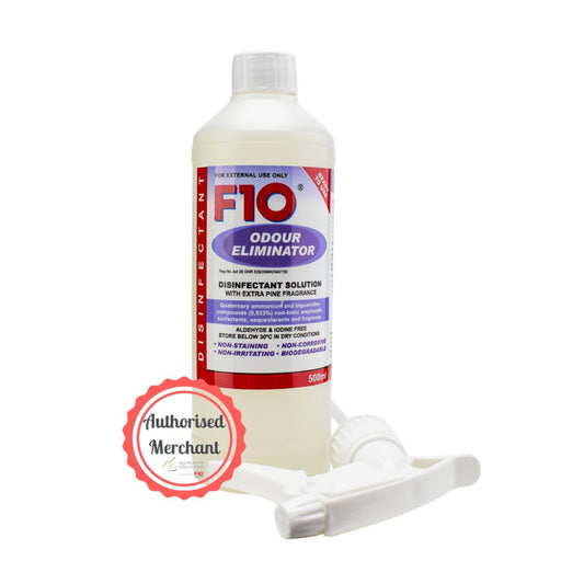 F10 Odour Eliminator with Extra Pine Fragrance Ready To Use 500ml