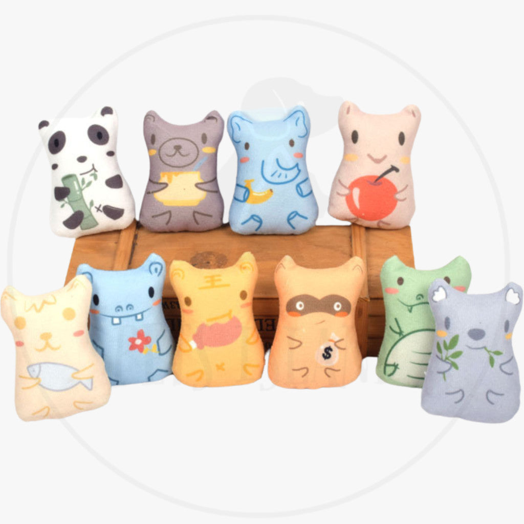 Adorable Animal Themed Plush Toy with Catnip Cat Toy