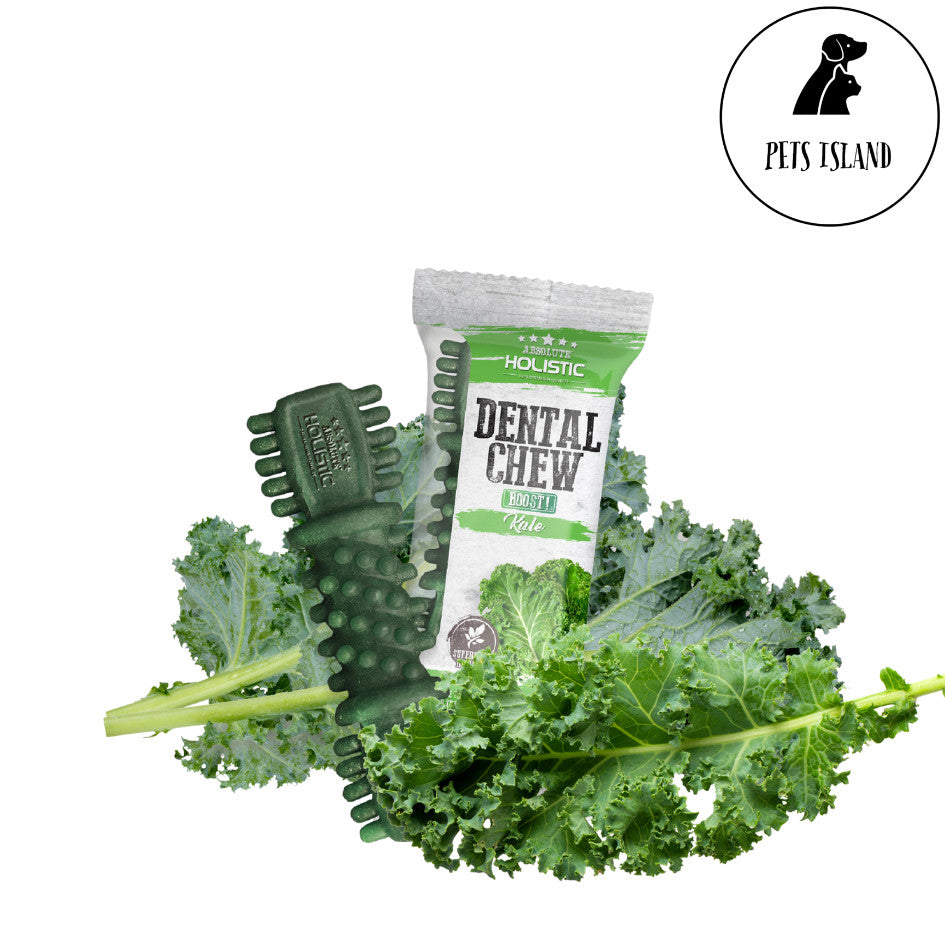 Absolute Dental Chew & Dental Chew Boost! 4" (25g per piece) -  -Kale Boost