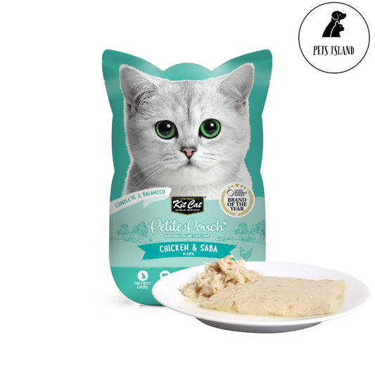 Kit Cat Petite Pouch 70g -Chicken & Saba