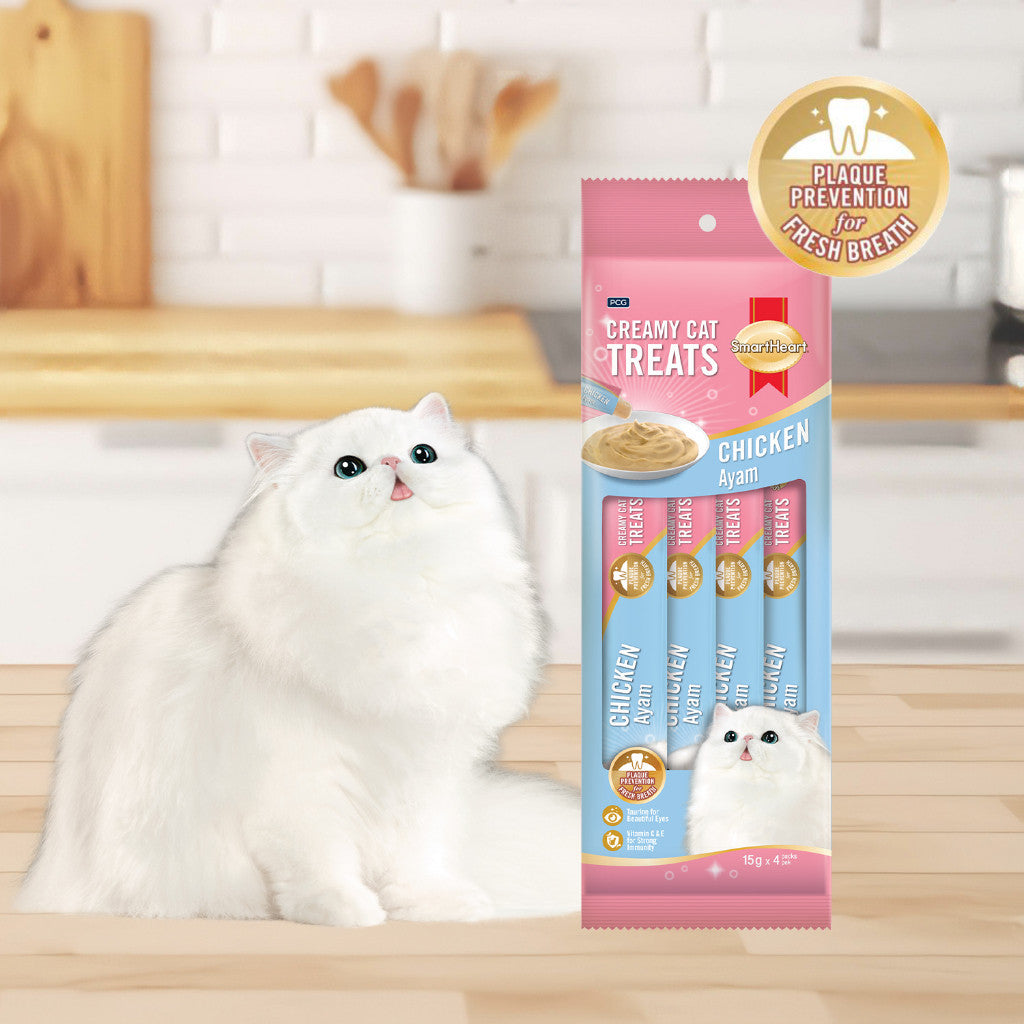 SmartHeart Creamy Cat Treat (15g x 4) -Chicken