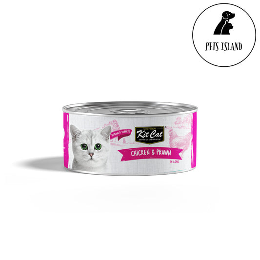 Kit Cat Deboned Toppers 80g -Chicken & Prawn