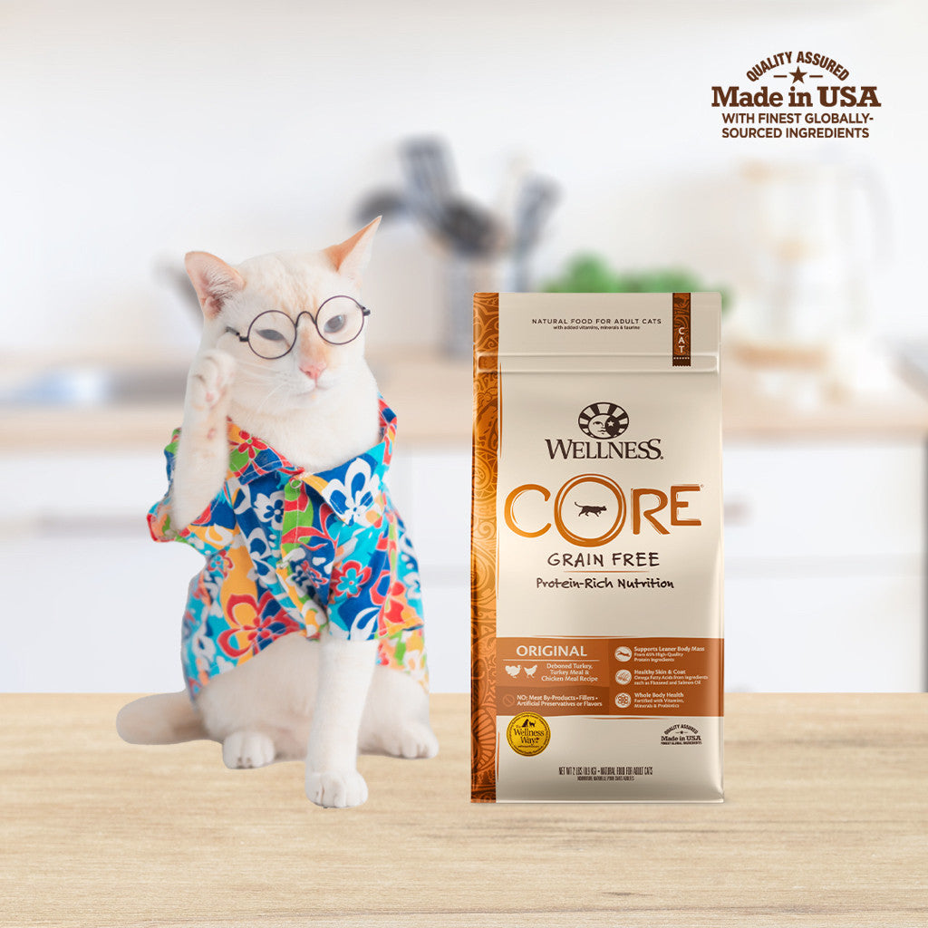 Wellness CORE Grain-Free Dry Cat & Kitten Food  -Original,2 lb (900 g)