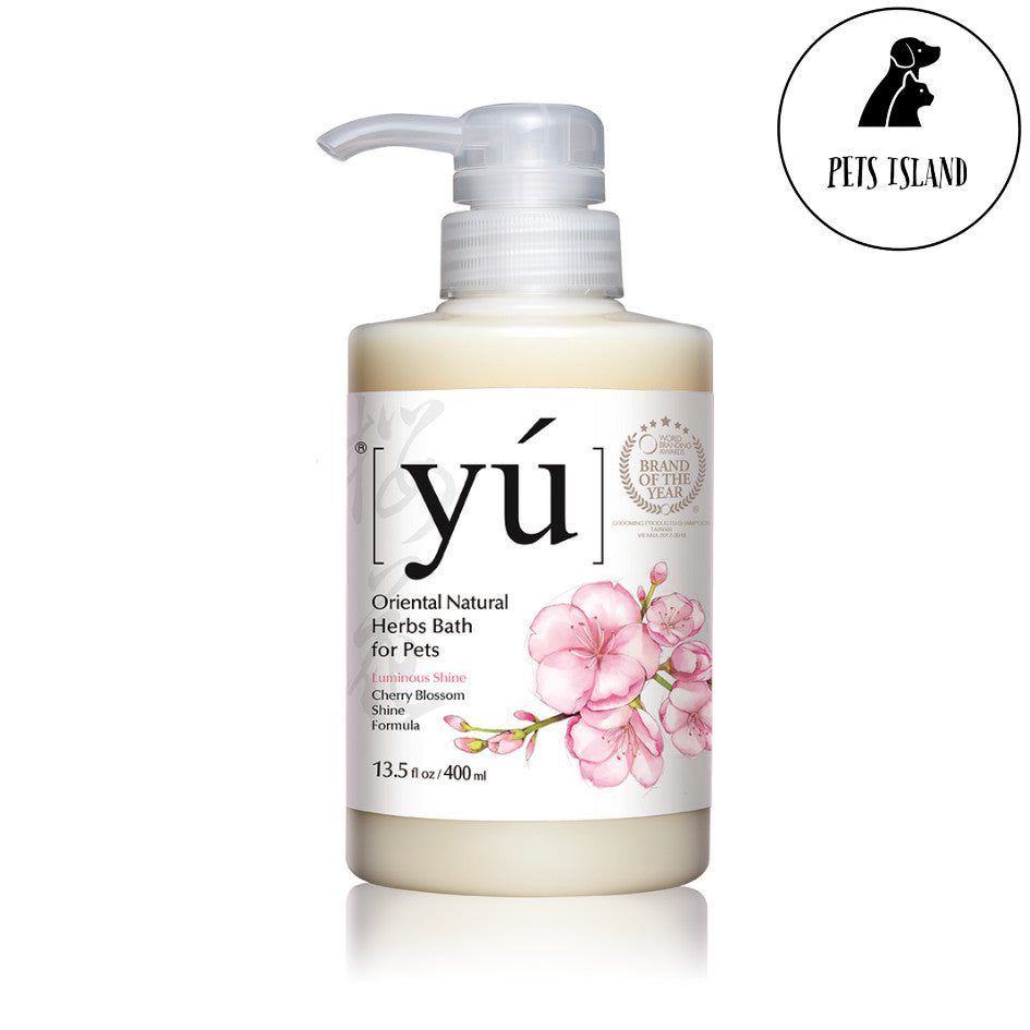 Yu Oriental Herbs Shampoo for Dogs & Cats - 400ml -Cherry Blossom Shine