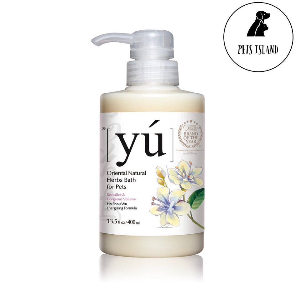 Yu Oriental Herbs Shampoo for Dogs & Cats - 400ml -Ho Shou Wu Volume/En