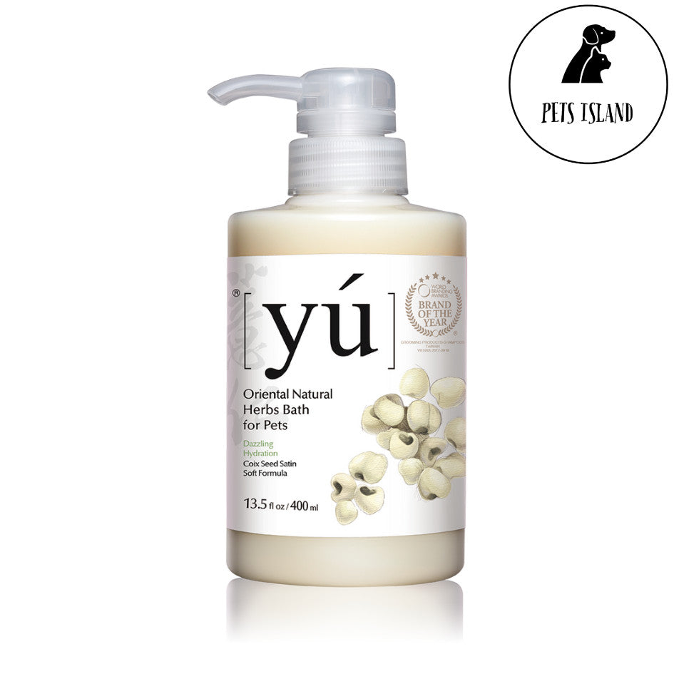 Yu Oriental Herbs Shampoo for Dogs & Cats - 400ml -Coix Seed Satin Soft