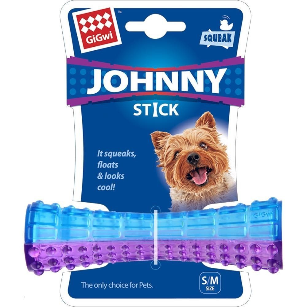 GiGwi Johnny Stick TPR Dog Toy Fetch & Chew Toy Purple/Blue