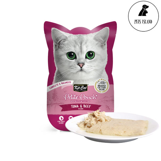 Kit Cat Petite Pouch 70g -Tuna & Beef