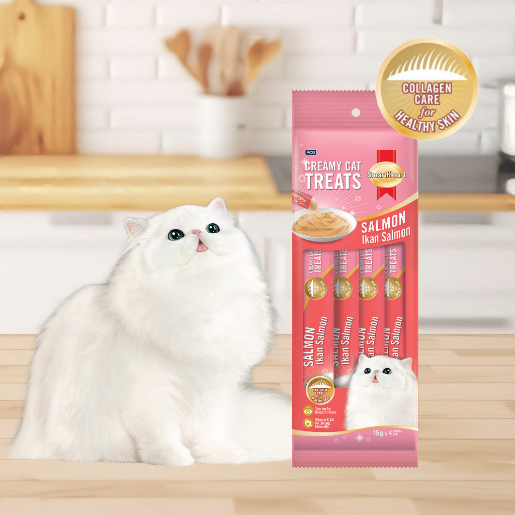 SmartHeart Creamy Cat Treat (15g x 4) -Salmon