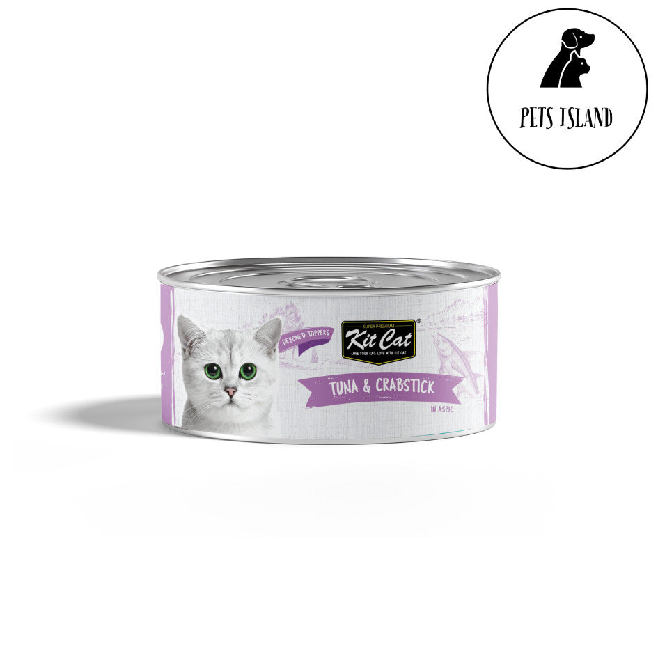 Kit Cat Deboned Toppers 80g -Tuna & Crab