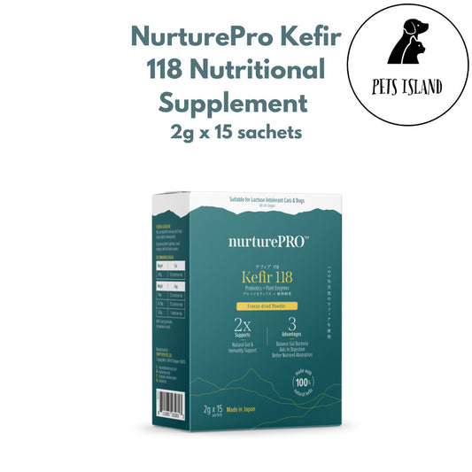 NurturePRO Kefir 118 For Dog & Cat (2g x 15s) | Freeze-dried Powder, Probiotics, Dog Supplements Vitamin