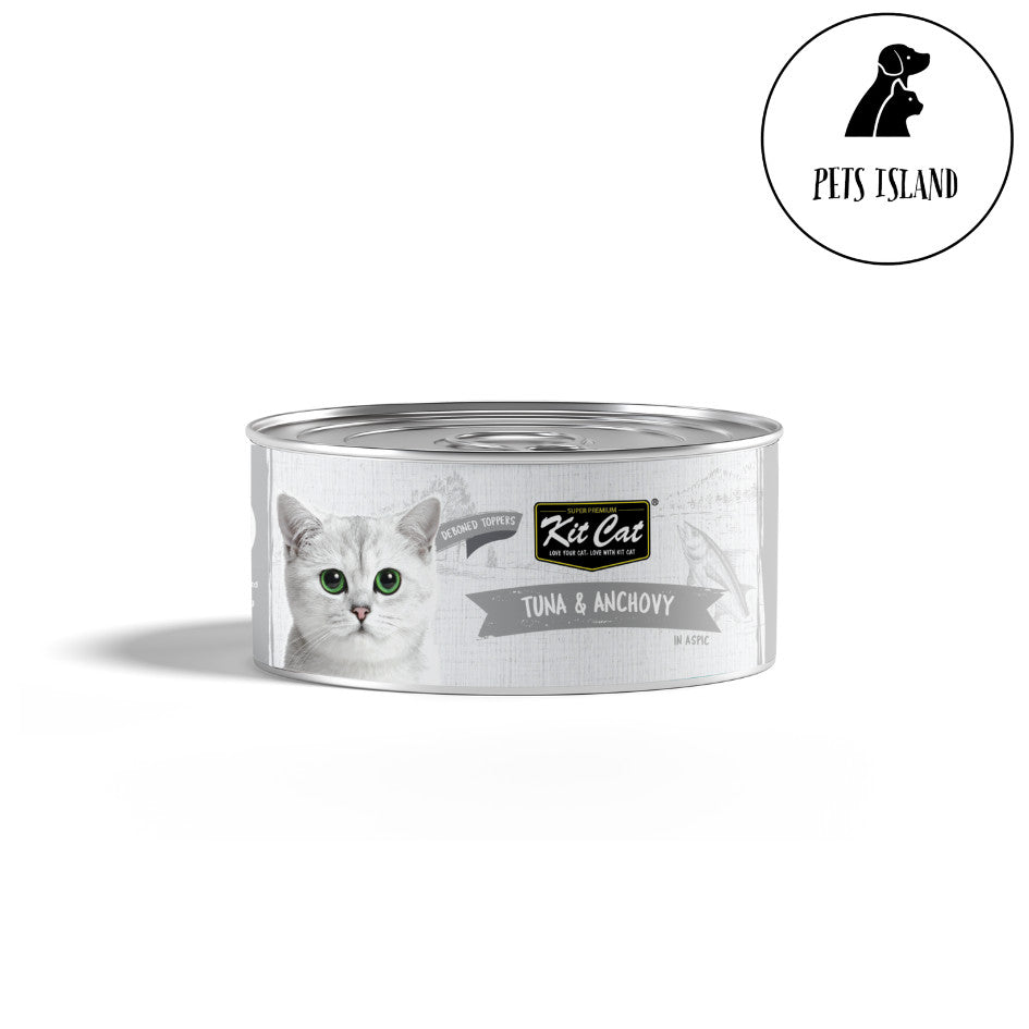 Kit Cat Deboned Toppers 80g -Tuna & Anchovy