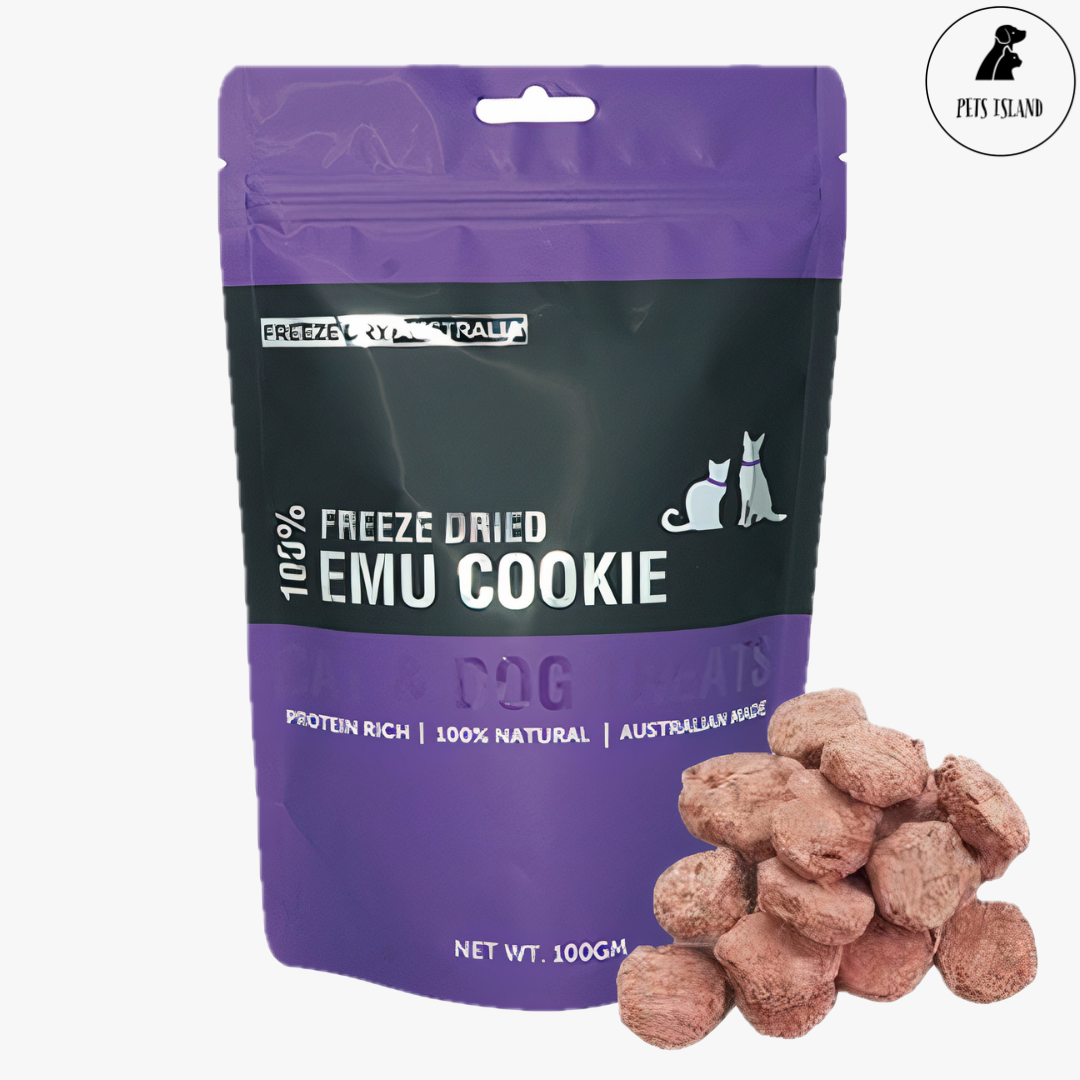 Freeze Dry Australia Emu Cookie Cat & Dog Treats 100g