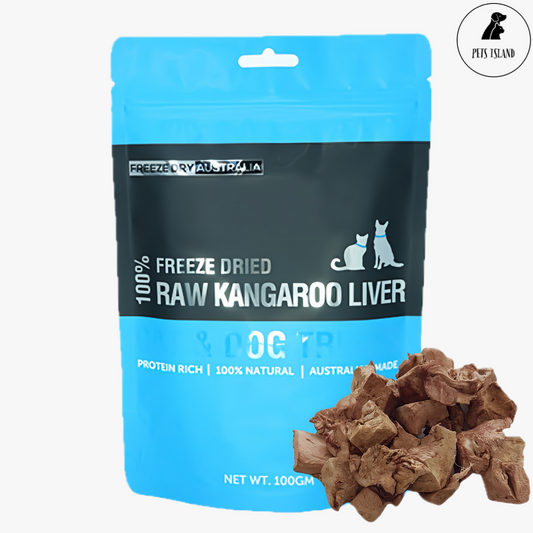 Freeze Dry Australia Kangaroo Liver Cat & Dog Treats 100g